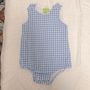 Classic Whimsy navy and light blue gingham bubble